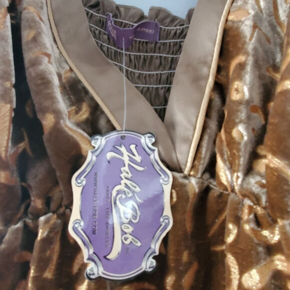 Hale Bob Burnout Velvet Dress/Tunic In Gold - Picture 3 of 7